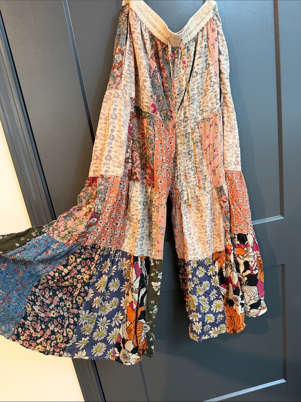 Boho Patchwork Pants in Multicolor - Picture 8 of 8